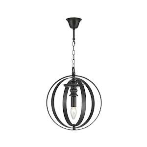 Hampton Orb Collection: Hampton Orb - Single Light - Dark Bronze