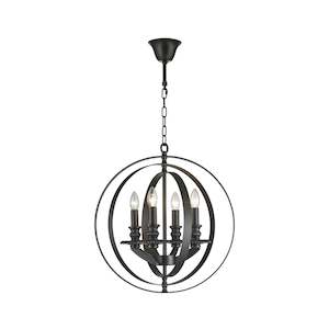 Hampton Orb Collection: Hampton Orb - 4 Light - Dark Bronze