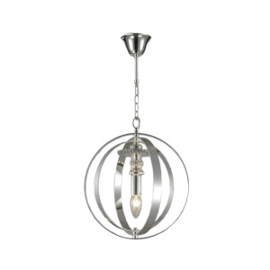 Hampton Orb - Single Light - Silver Plated
