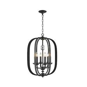 Luxe Luxe Halo Collection: NewYork Luxe - 6 Light - Dark Bronze