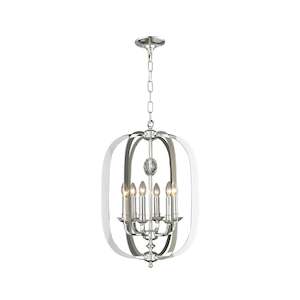 Luxe Luxe Halo Collection: NewYork Luxe - 6 Light - Silver Plated
