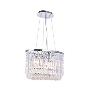 Modena Collection: Modena Crystal Pendant - Oval Multi Tier W: 50cm