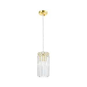 Modular Collection: Modular Single Light Pendant - Round - Height 20cm - Gold Fixtures