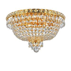 NewYork Empress - Flush Mount Basket Chandelier - Gold - W:43cm