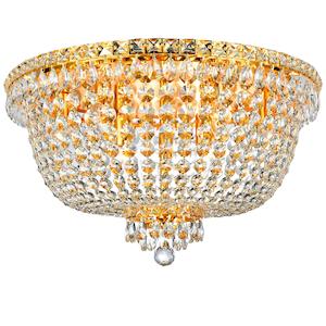 NewYork Empress - Flush Mount Basket Chandelier - Gold - W:60cm