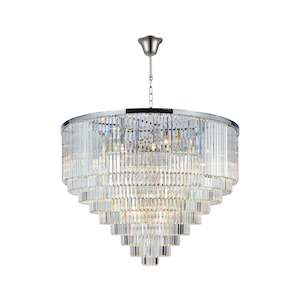 Oasis Oasis Spiral Collection: Odeon (Oasis) Chandelier- Large 9 Layer - Clear Finish - W:130cm