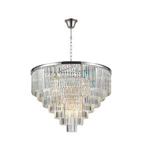 Oasis Oasis Spiral Collection: Odeon (Oasis) Chandelier- 7 Layer - Clear Finish - W:100cm