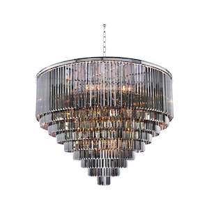 Odeon (Oasis) Chandelier- Large 9 Layer - Smoke Finish - W:130cm