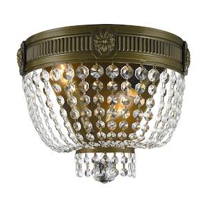 Regency Wall Sconce - Antique Bronze Style - W:30cm