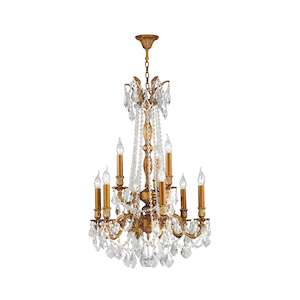 MONACO 9 Arm Chandelier - French Gold