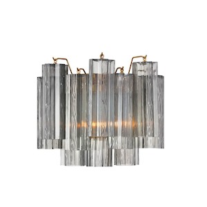 Odelle Collection - Wall Sconce Light - Satin Brass - W:36cm (Copy) (Copy) (Copy) (Copy)