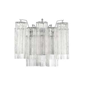 Odelle Collection - Wall Sconce Light - Clear & Chrome - W:36cm