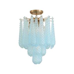 Libby Collection - 4 Lights Semi-Flush - Blue