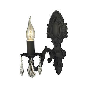 Bronze Filter: Single Arm Californian Wall Sconce - Dark Bronze