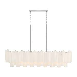 Odelle Collection - Bar Light - White & Chrome - L:131cm