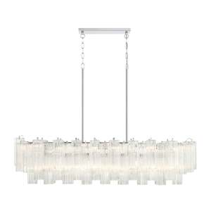 Brass Filter: Odelle Collection - Bar Light - Clear & Chrome - L:131cm