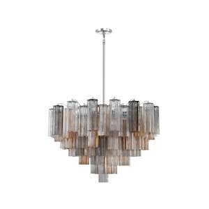 Ringchandelier Filter: Odelle Collection - Ring Chandelier - Autumn & Chrome - W:81cm