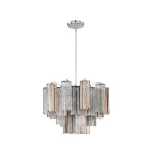 Odelle Collection - Ring Chandelier - Autumn & Satin Brass - W:50cm