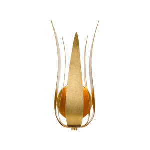 Wall Sconces: Laurel Collection - 1 Light Wall Sconce - Antique Gold
