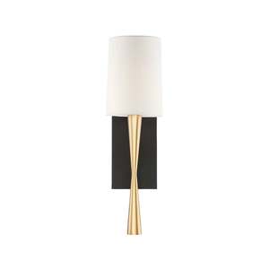 Wall Sconces: Truax Collection - Wall Light - Satin Brass & Matte Black