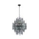 Rhea Collection - Five Tier Chandelier - Matte Black