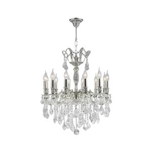 Crystal Chandeliers: Americana 12 Light Crystal Chandelier - Silver Plated