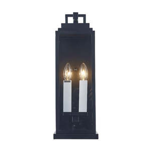 Atlas Collection - 2 Light - Wall Sconce - Matte Black - H:48cm