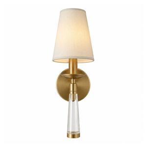 Wall Sconces: Brinkley Collection - Wall Light - Satin Brass