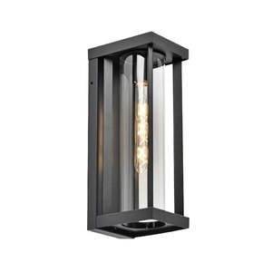 Wall Sconces: Castro Outdoor Wall Sconce - 1 Light - Black