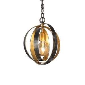 Carson Collection - 1 Light Pendant - English Bronze & Gold