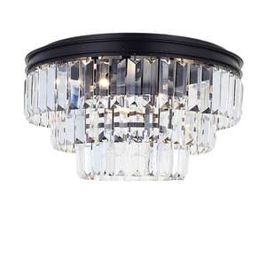 Jordan Collection - Flush Mount Chandelier - Warm Bronze - W:40cm