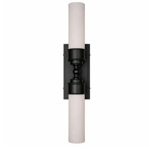 Wall Sconces: Jarvis 2 Lights Wall Sconce - Black