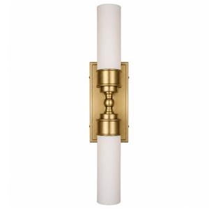 Wall Sconces: Jarvis 2 Lights Wall Sconce - Aged Brass