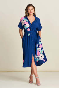 Ink Blue Blossom Dress