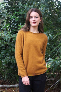 Lothlorian Knitwear: Scroll Jumper Gold