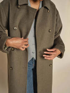 Quick Winter25 Sale: Venice Wool Coat Forest Night