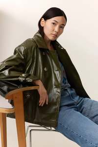 Leon Harper: Vanni Short Coat Green
