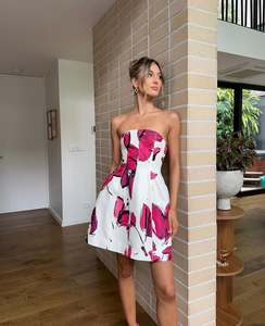 Mini Dresses: Aje Baret Strapless Mini Dress