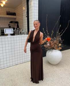 La Marie Nadia Dress - Brown