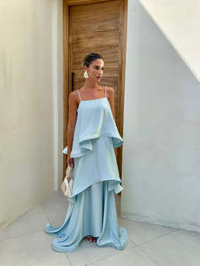 Elliatt Tilly Tiered Maxi Dress - Blue