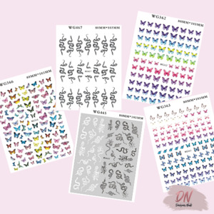 Stickers: Stickers Butterflies, Snakes etc