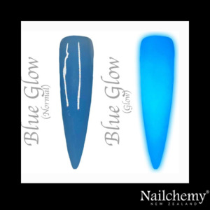 Nailchemy: Aura - Acrylic Gel - BLUE GLOW 30gm