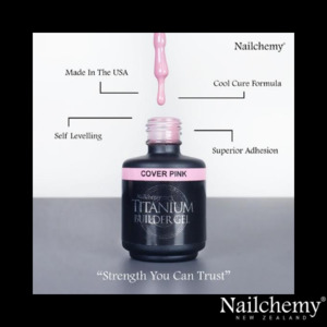 Nailchemy: COVER PINK - TITANIUM - SOAK OFF BUILDER GEL - 15ML