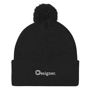 apparel: Designer Beanie Pom Pom