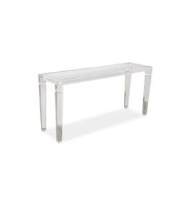 Lucite console table