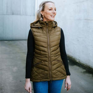 Moke: Moke Mary Claire Down Vest / Loden