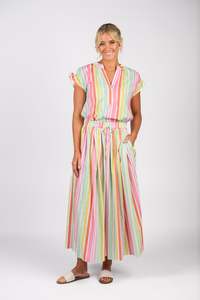 Vassalli Elastic Waist Maxi Skirt / 7065