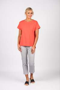 Vassalli: Vassalli Drop Sleeve Top with Stepped Hem / 4363 (2 colours)