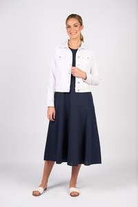 Vassalli Denim Jacket With Contrast Panels / 2101