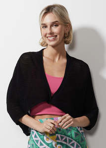 Zaket & Plover Ottoman Shrug / ZP6602 (3 Colours - Black, Hot Pink & White)